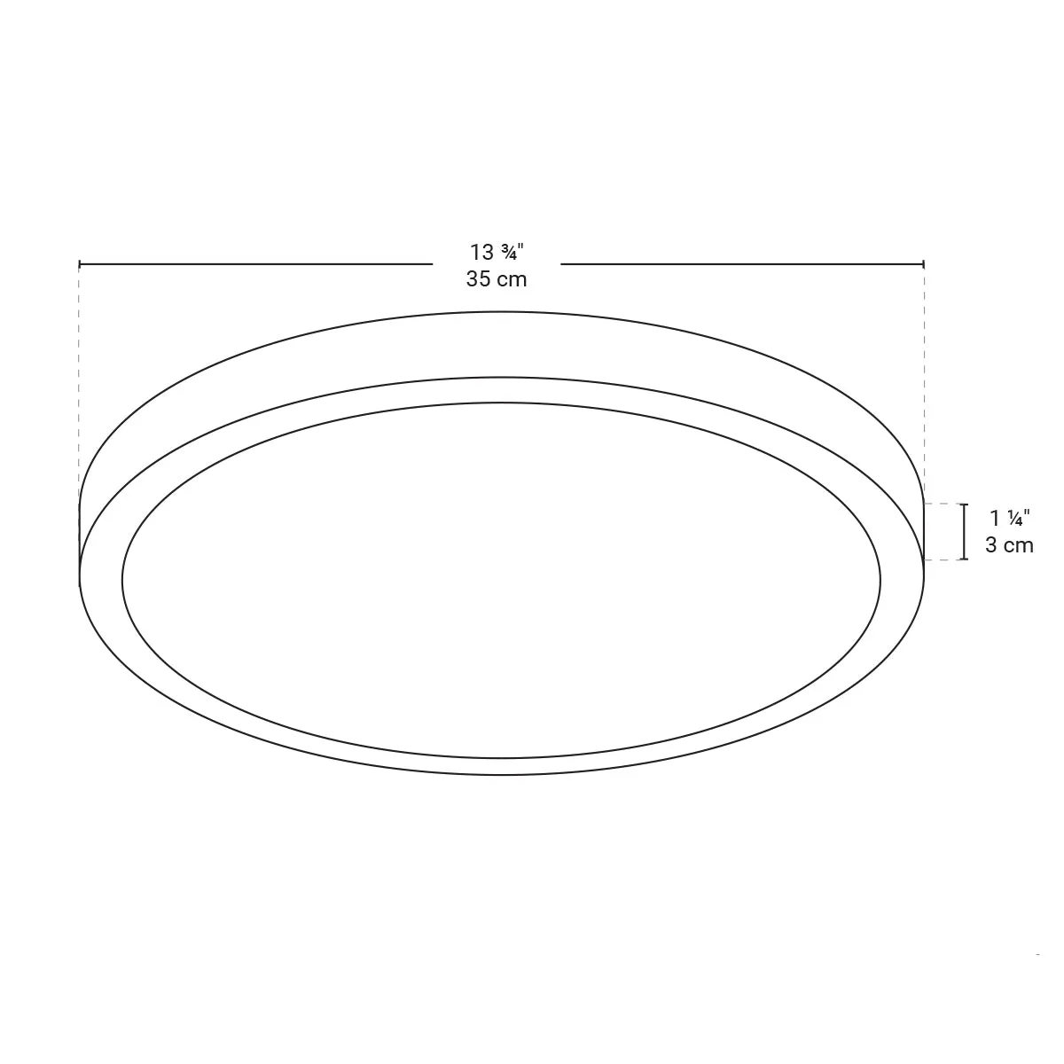 14" Smart WiFi White RGBW Tunable Utility Ceiling Light