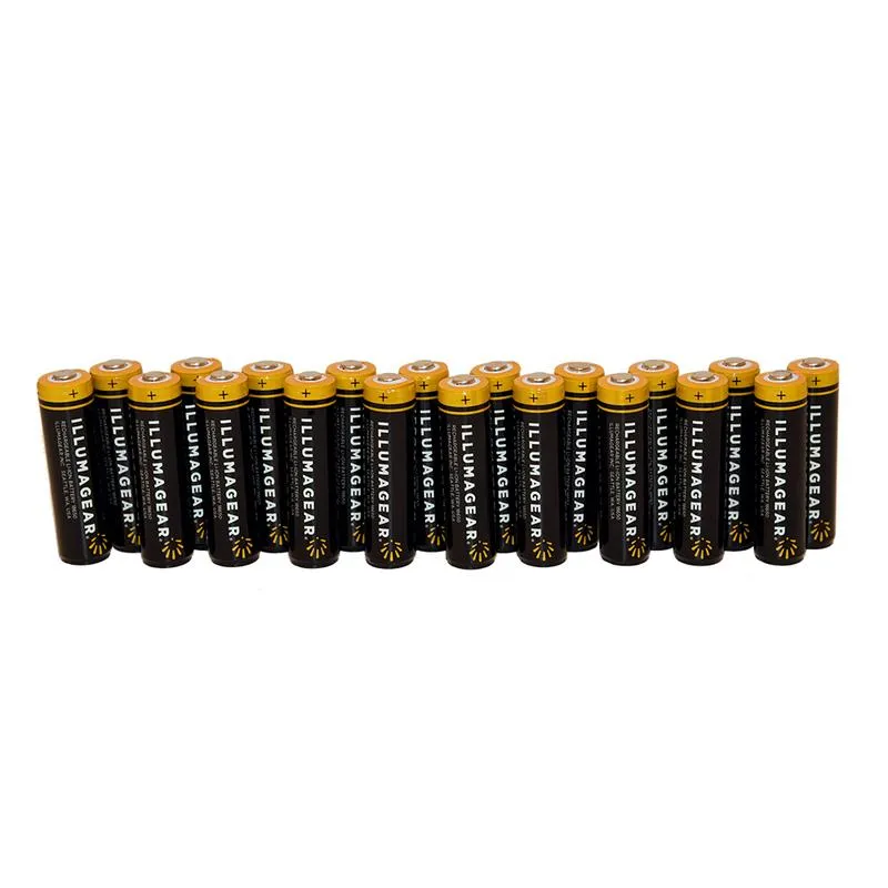 18650 Lithium Ion Rechargeable Batteries, 20-pack (10 x 2 packs) - (HARB-01A-20)