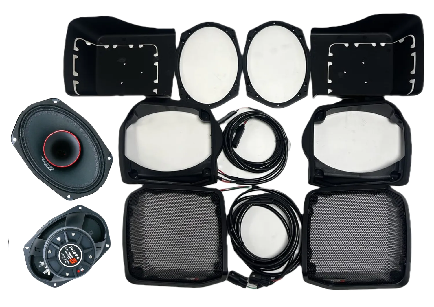 1998-2013 Harley Davidson Cut-in Lid Kit with PH694 (4Ω) - RPMPH694LK13