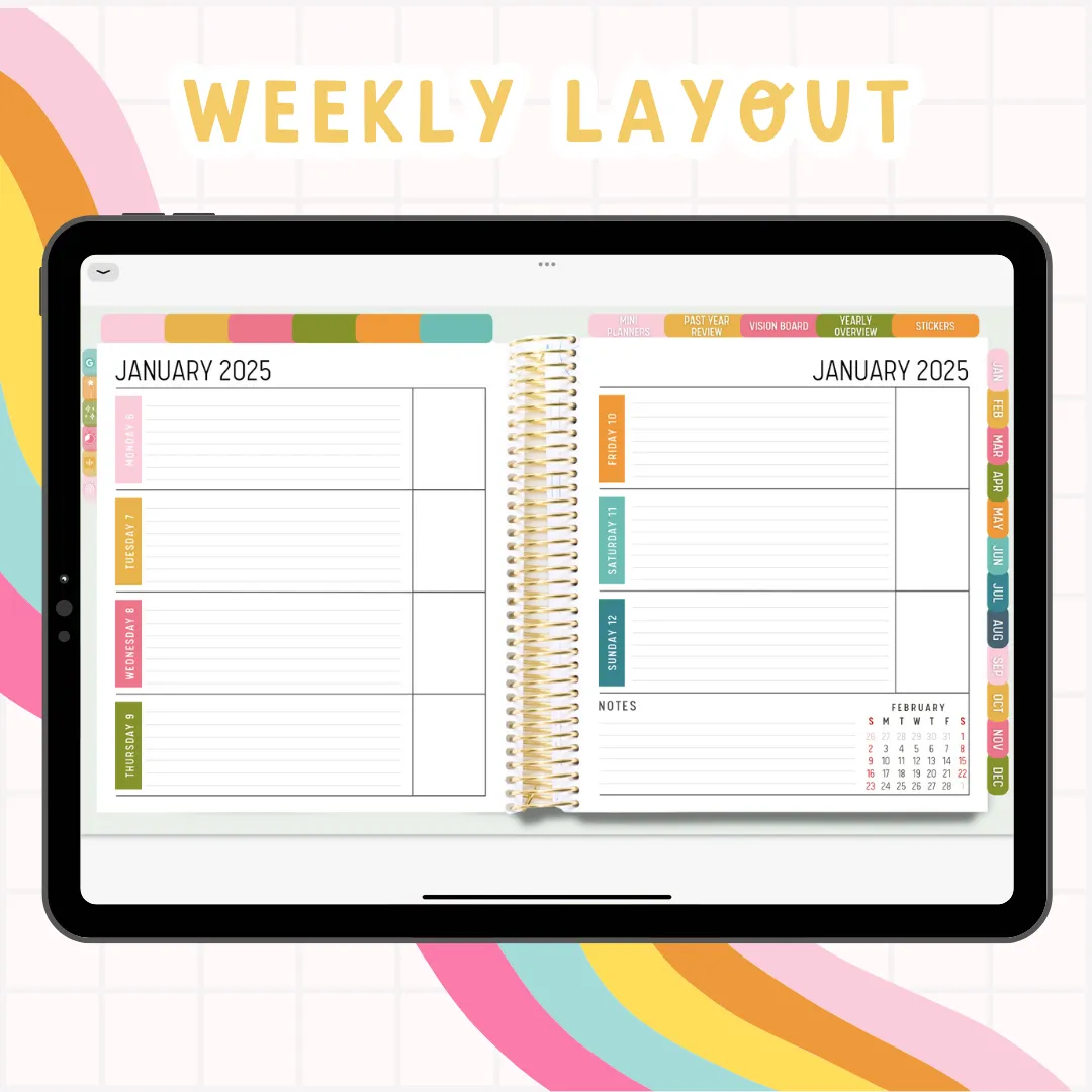 2025 Life Planner | Fully Hyperlinked (w/ Links to Google & Apple Calendars   Reminders)