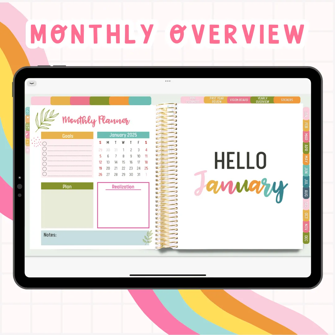 2025 Life Planner | Fully Hyperlinked (w/ Links to Google & Apple Calendars   Reminders)