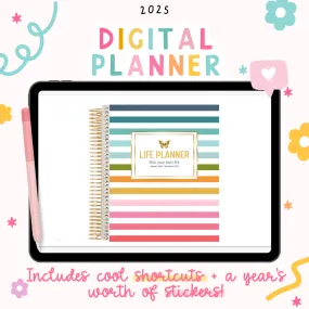 2025 Life Planner | Fully Hyperlinked (w/ Links to Google & Apple Calendars   Reminders)