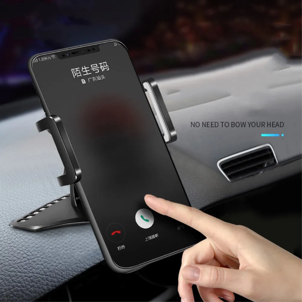 3 in 1 Car GPS Smartphone Holder: Dashboard / Visor Clamp   AC Grid Clip for HTC Surround - Black