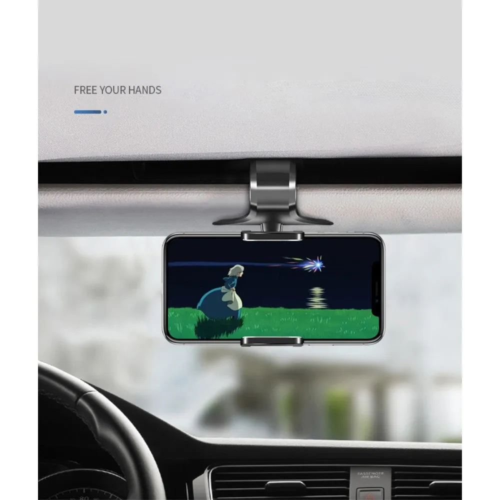 3 in 1 Car GPS Smartphone Holder: Dashboard / Visor Clamp   AC Grid Clip for HTC Surround - Black