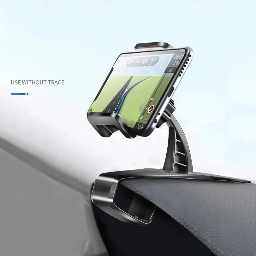 3 in 1 Car GPS Smartphone Holder: Dashboard / Visor Clamp   AC Grid Clip for HTC Surround - Black