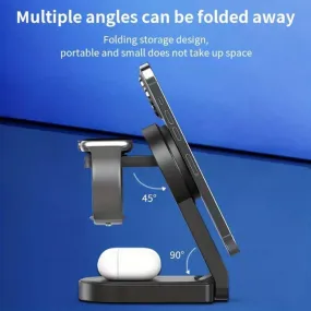 3 in 1 Charging Station Fold able Magnetic Charger