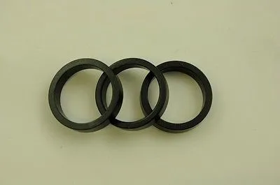 3 PIECE 8mm A-HEAD BIKE FORK ALLOY SPACER KIT VERY SMART ANODISED COLOUR BLACK