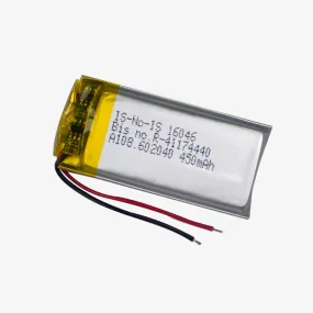 3.7V 450mAH Li-Po Rechargeable Battery