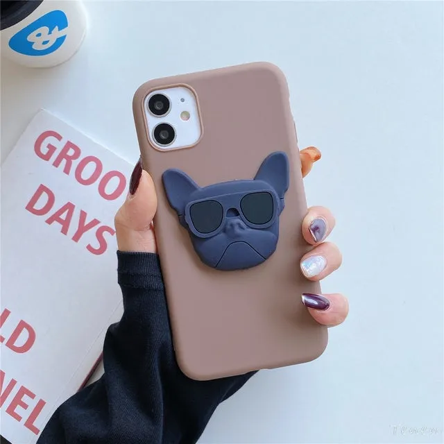 3D French bulldog Iphone cases by Style's Bug