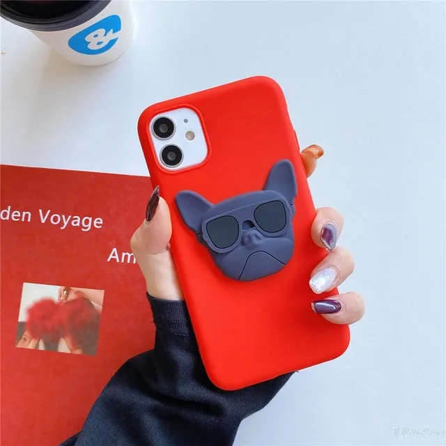3D French bulldog Iphone cases by Style's Bug