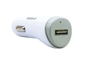 3sixT xCar Charger 3A USB-A Quick Charge 2.0 - White