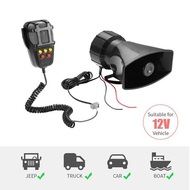 5 Sounds Alarm Call Electronic Speaker- Ctc-628