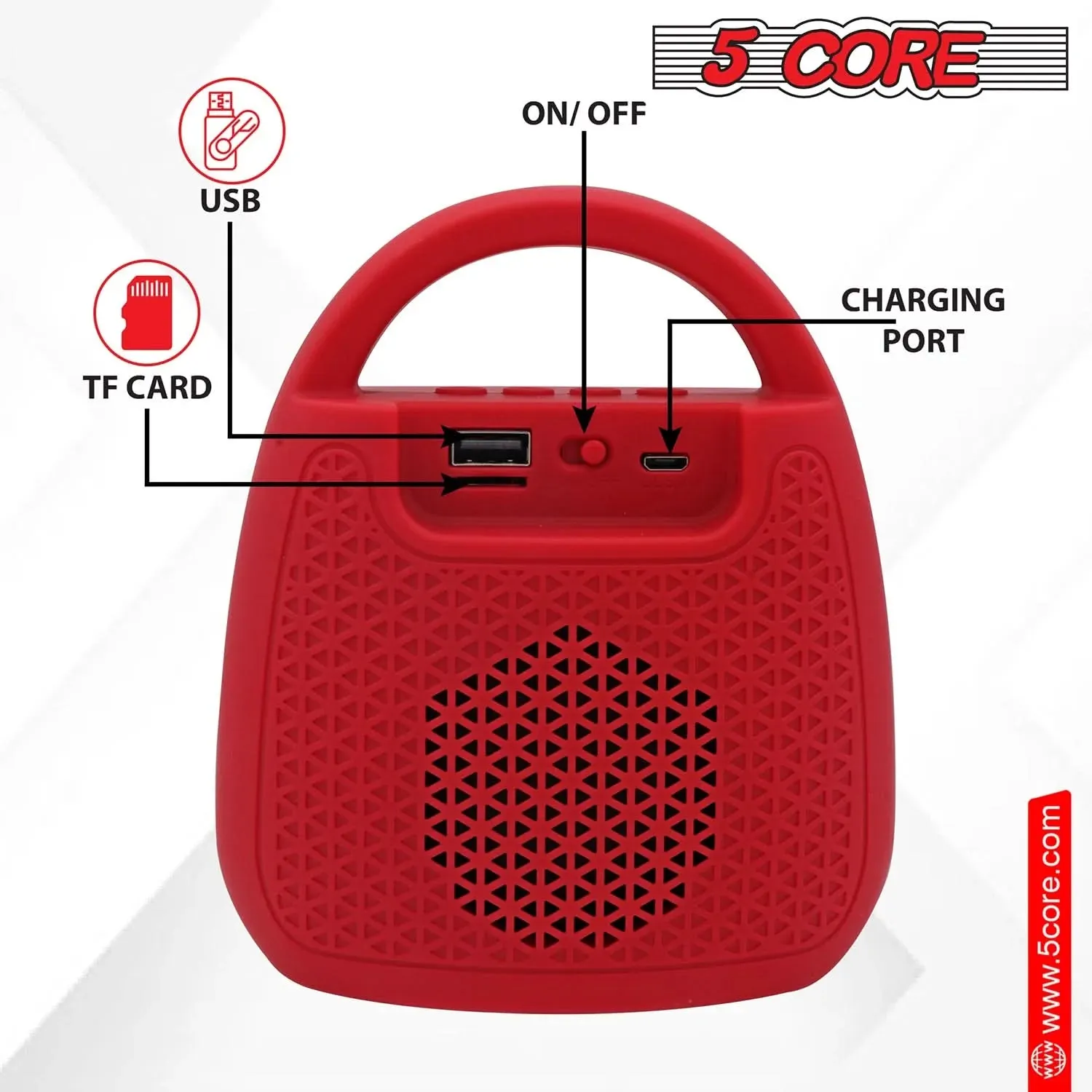 5Core Wireless Outdoor Bluetooth Speaker Waterproof
