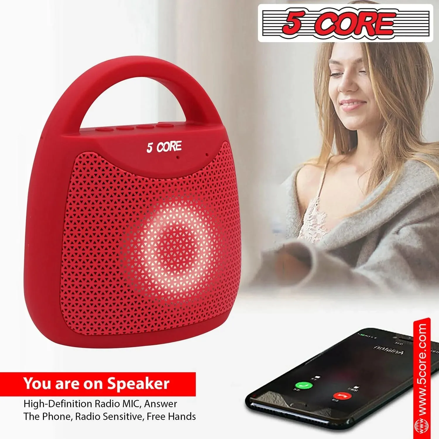 5Core Wireless Outdoor Bluetooth Speaker Waterproof