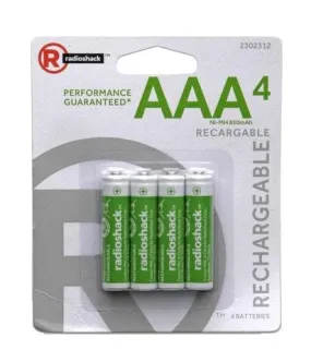 AAA Rechargeable Batteries (4-Pack)