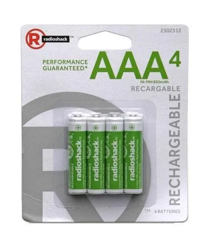 AAA Rechargeable Batteries (4-Pack)