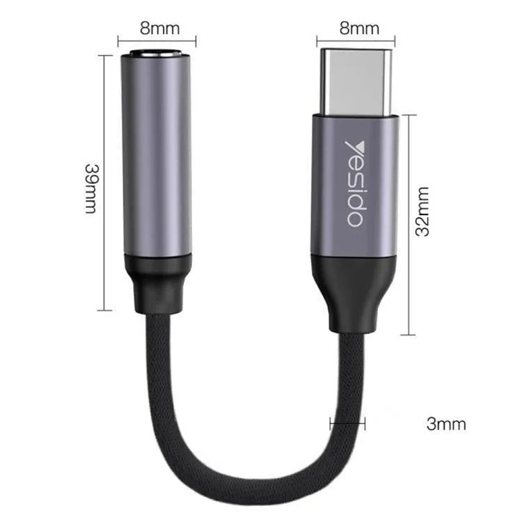 AC01 USB Type C to 3.5mm Adapter Aluminium Body