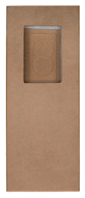 Acoustic Enclosure for Select Sonance Visual Performance 6.5" Rectangle Speakers (Each) - Unfinished Wood