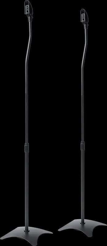 Adjustable Steel Speaker Stands w/ Concealed Cables, 2pcs