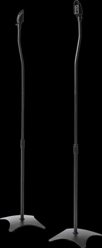 Adjustable Steel Speaker Stands w/ Concealed Cables, 2pcs