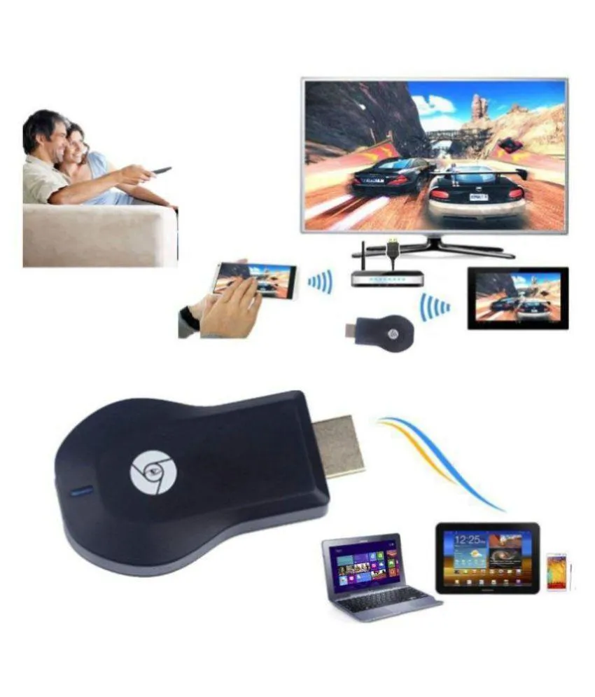 Anycast Rapid Wi Fi HDMI Dongle and Wireless Display (Black)