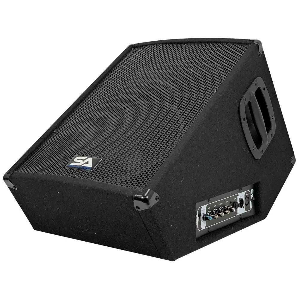 Apex-10S-PA Package - Powered Column Array PA System, Pair of 12" Powered Monitors, 10 Channel Mixer, and Cables