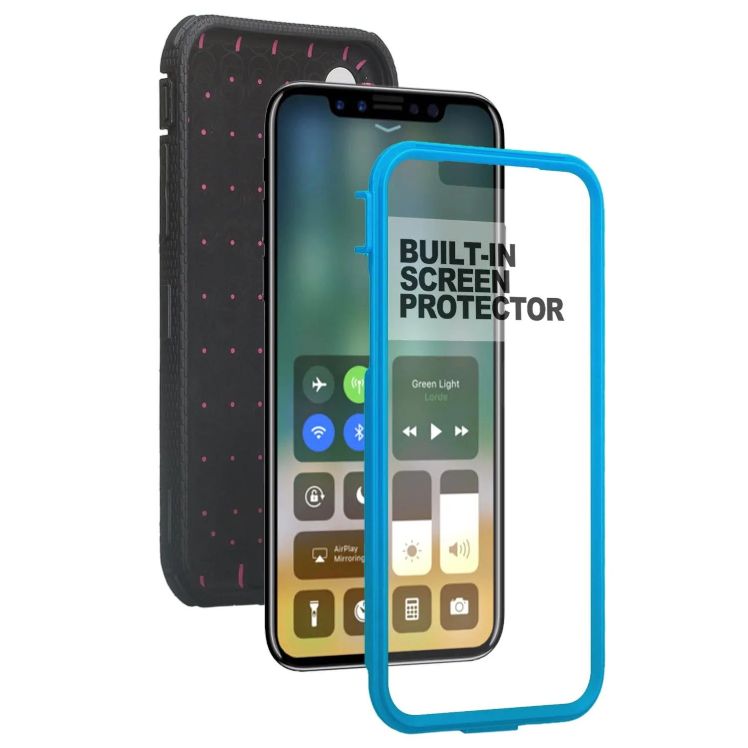 Apple iPhone 11 Pro Max Case, iPhone 11 Pro Max Case,  Triple Protection 3-1 w/ Built in Screen Protector Heavy Duty Holster Shell Combo Case - Blue
