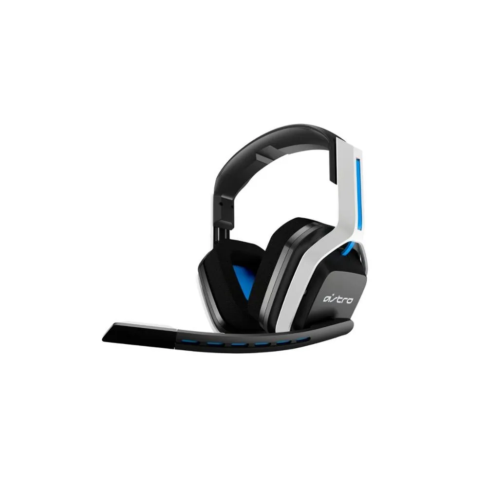 ASTRO Gaming 939-001876 A20 Wireless Stereo Gaming Headset Gen 2 for PlayStation 5, PlayStation 4, PC and Mac - White/Blue