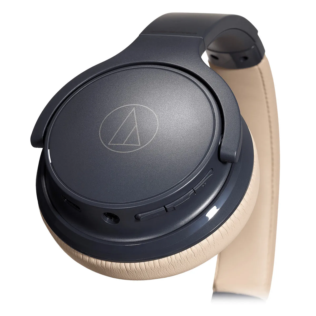 Audio-Technica ATH-S220BT Wireless On-Ear Headphones (Beige)