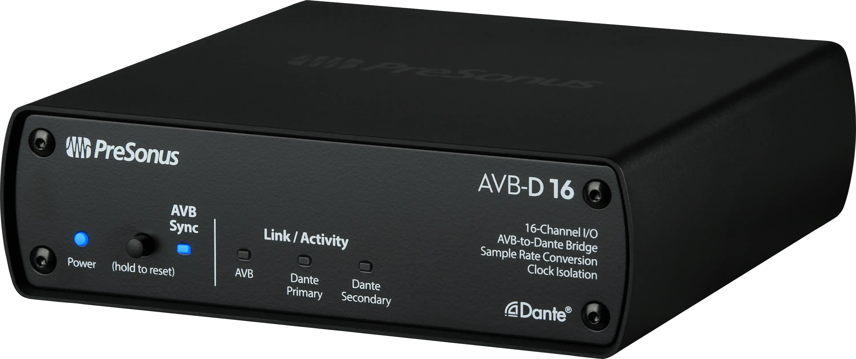 AVB-D16 16x16 AVB-to-Dante Bridge