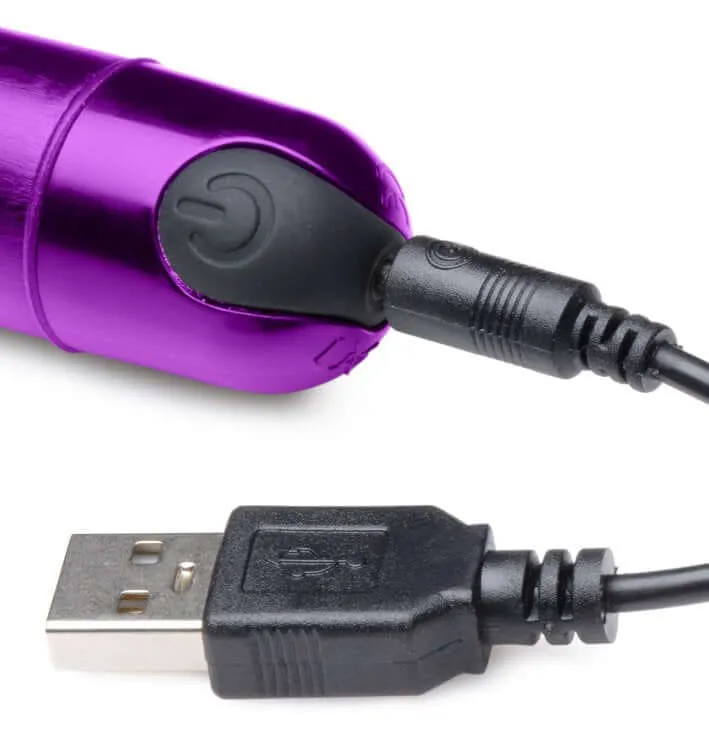 Bang 10X Slim Metallic Bullet Vibrator - Intense Pleasure in Stylish Purple