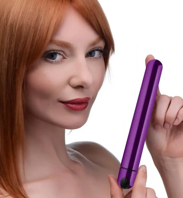 Bang 10X Slim Metallic Bullet Vibrator - Intense Pleasure in Stylish Purple