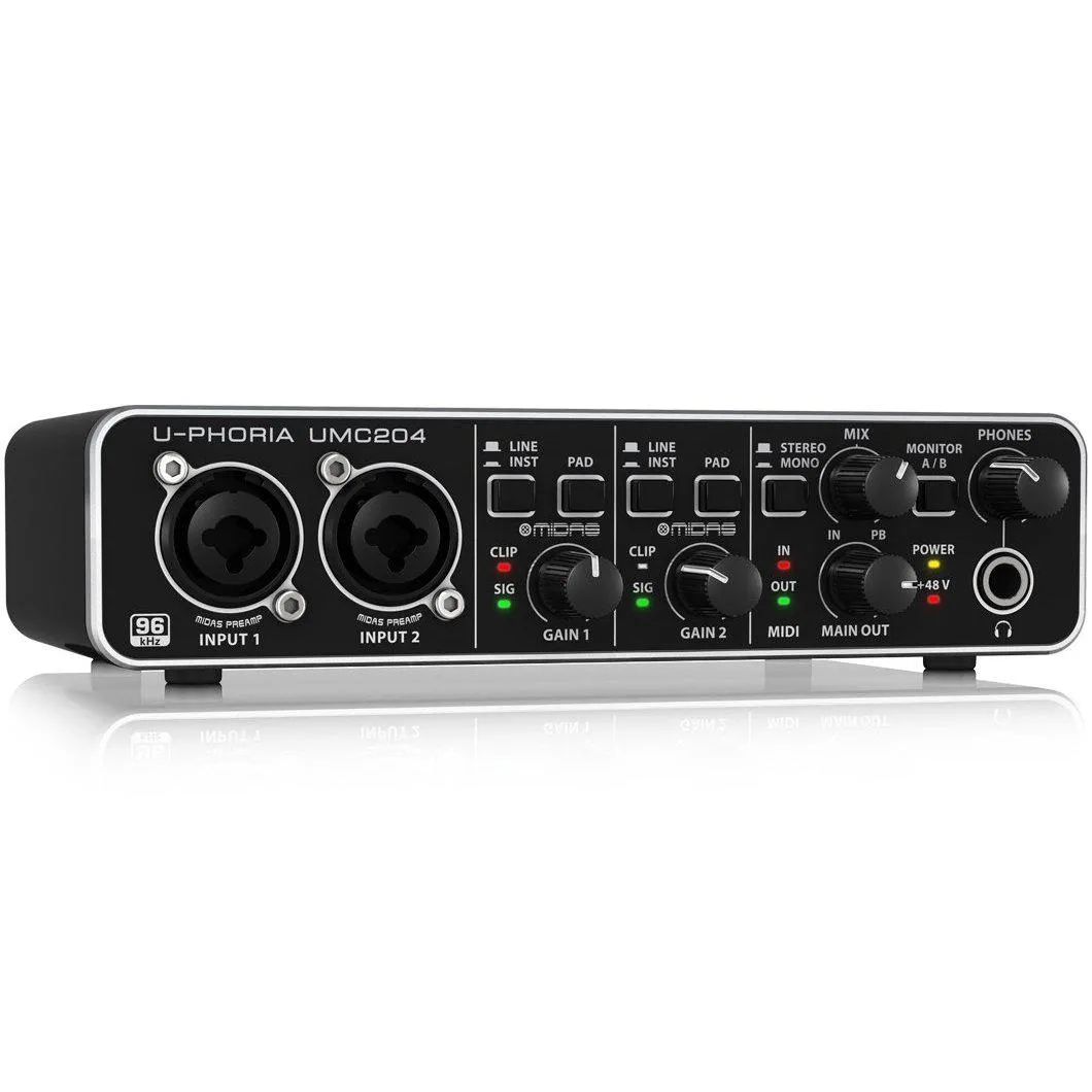 Behringer U-Phoria UMC204HD Interface