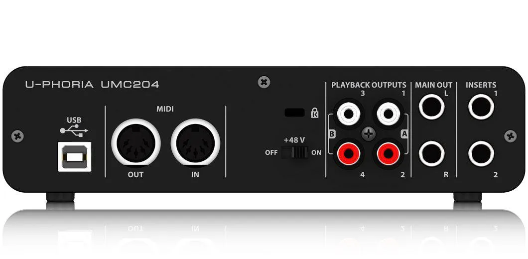 Behringer U-Phoria UMC204HD Interface