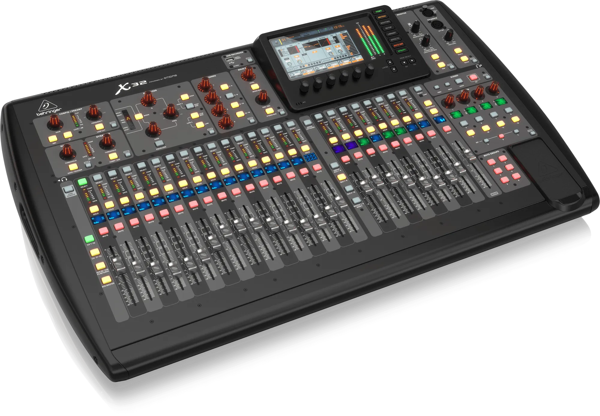 Behringer X32 40Input Digital Mixing Console With S32 32Channel Stage I/O Box