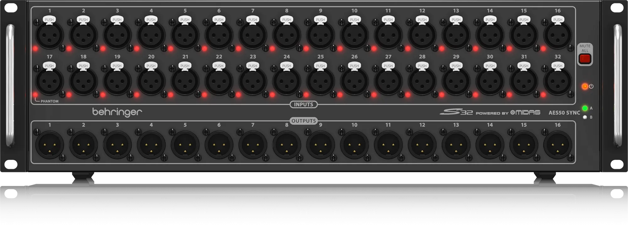 Behringer X32 40Input Digital Mixing Console With S32 32Channel Stage I/O Box