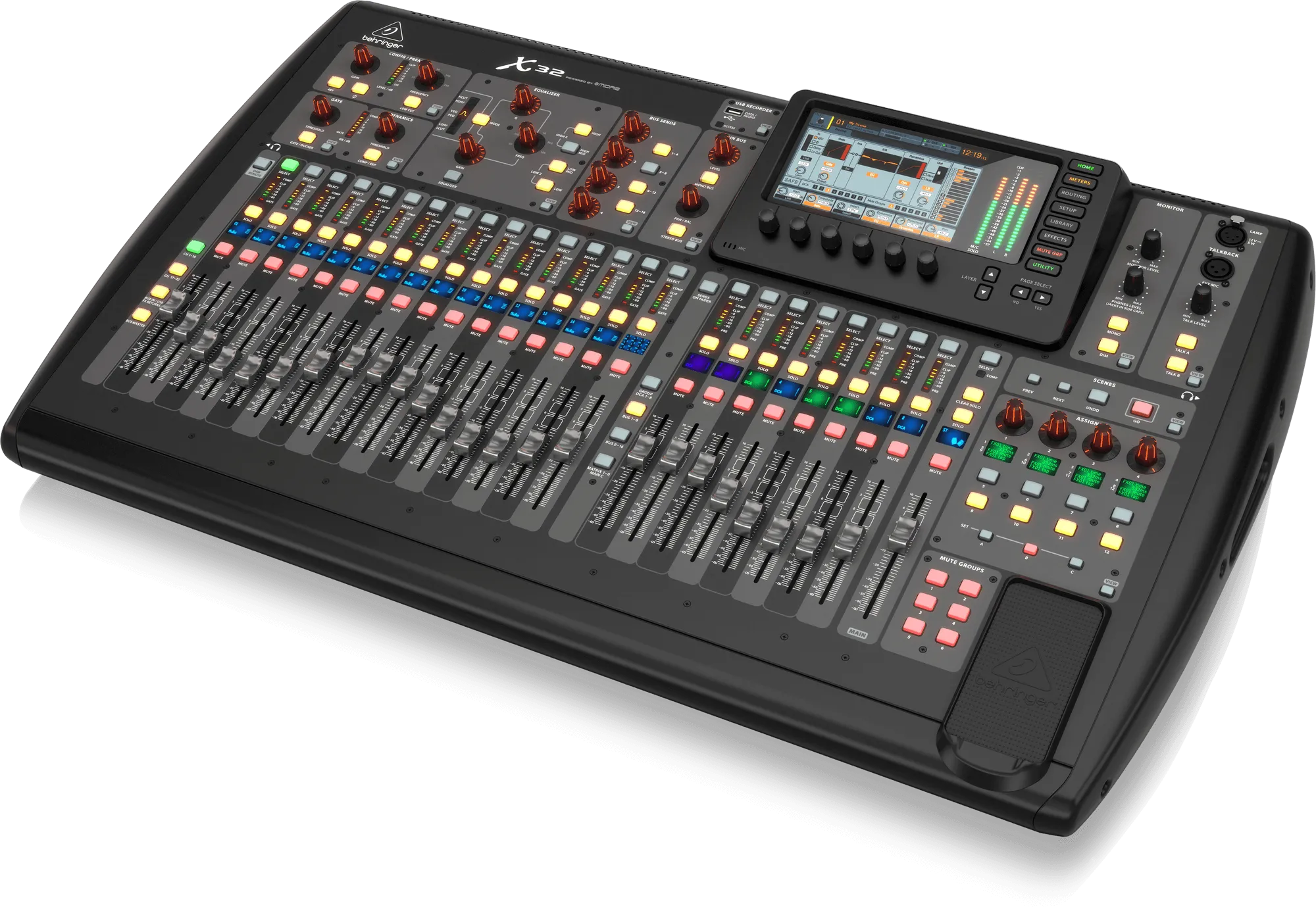 Behringer X32 40Input Digital Mixing Console With S32 32Channel Stage I/O Box