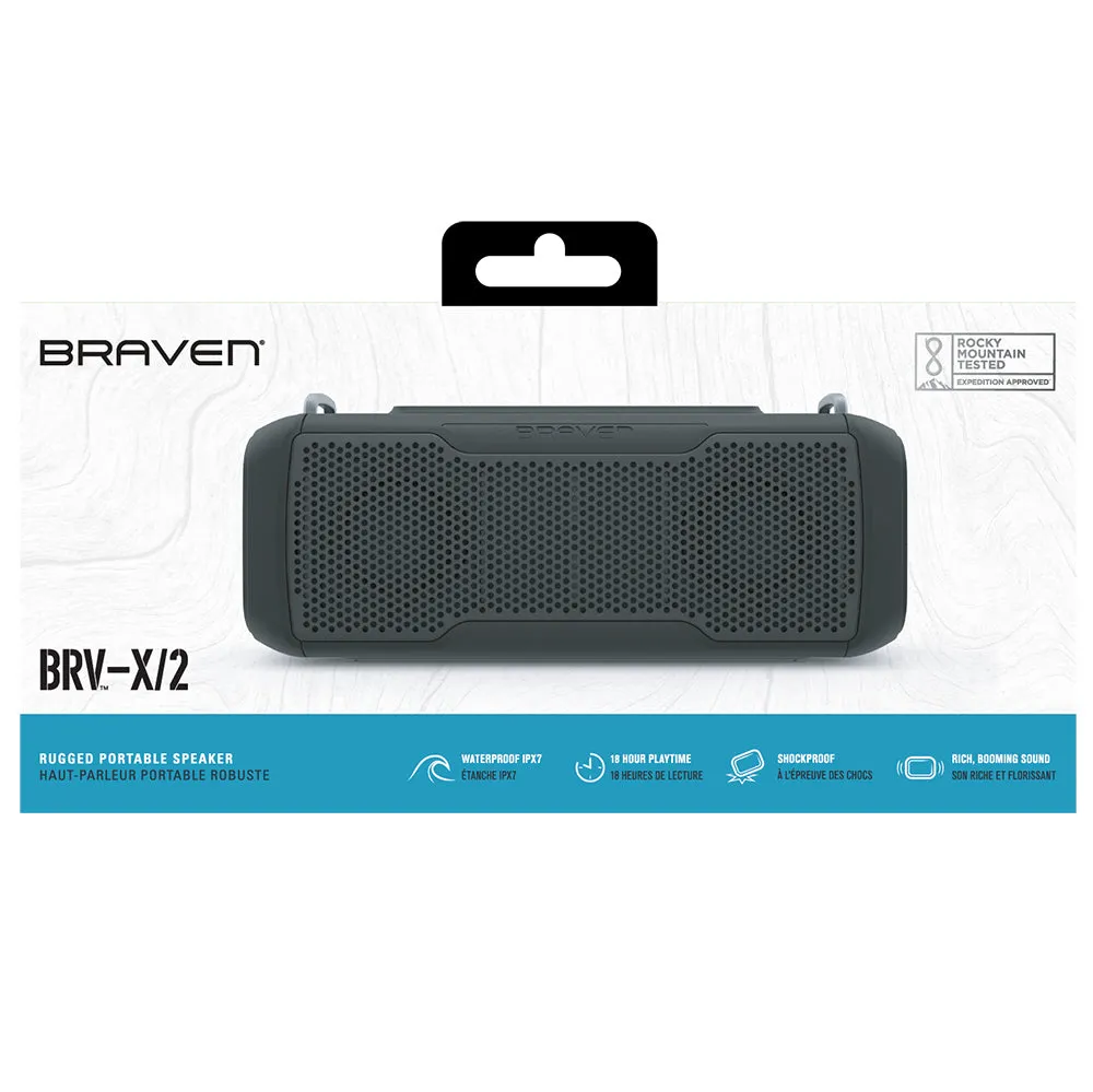 Braven BRV-X/2 Bluetooth Speaker - 20W & IPX7 Waterproof
