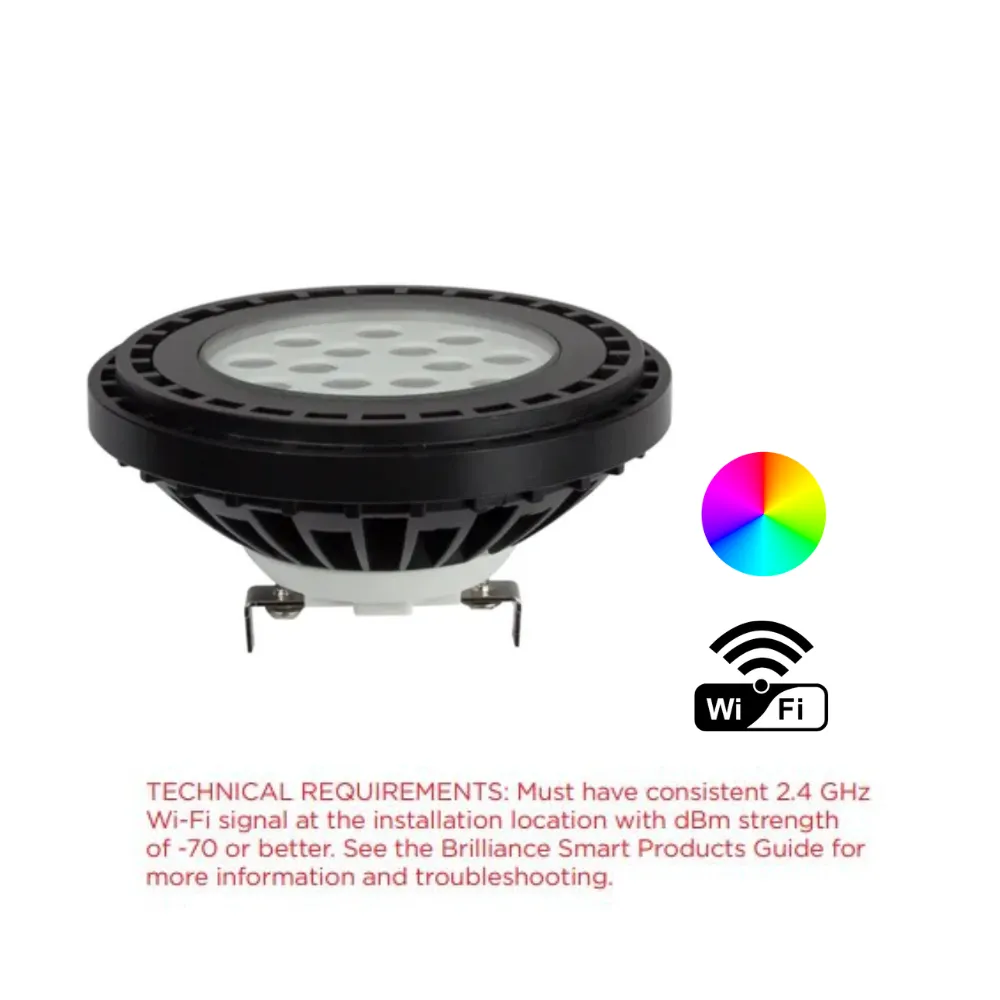 Brilliance - Chameleon PAR36 WiFi LED Lamp (15 Degree) - BRI-PAR36-CHM-9-RGBW-15