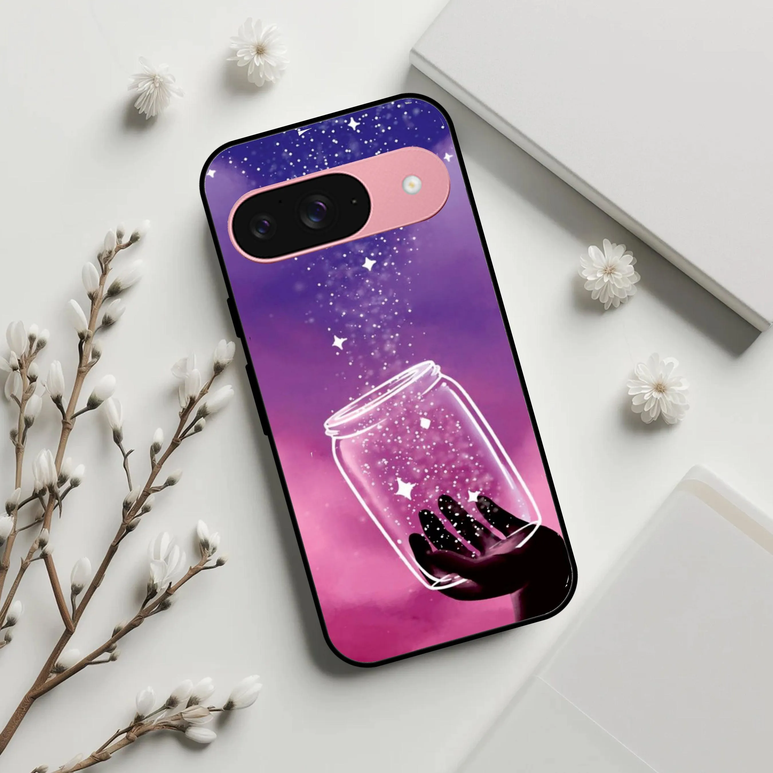 Celestial Design Glossy Metal Case Cover For Google