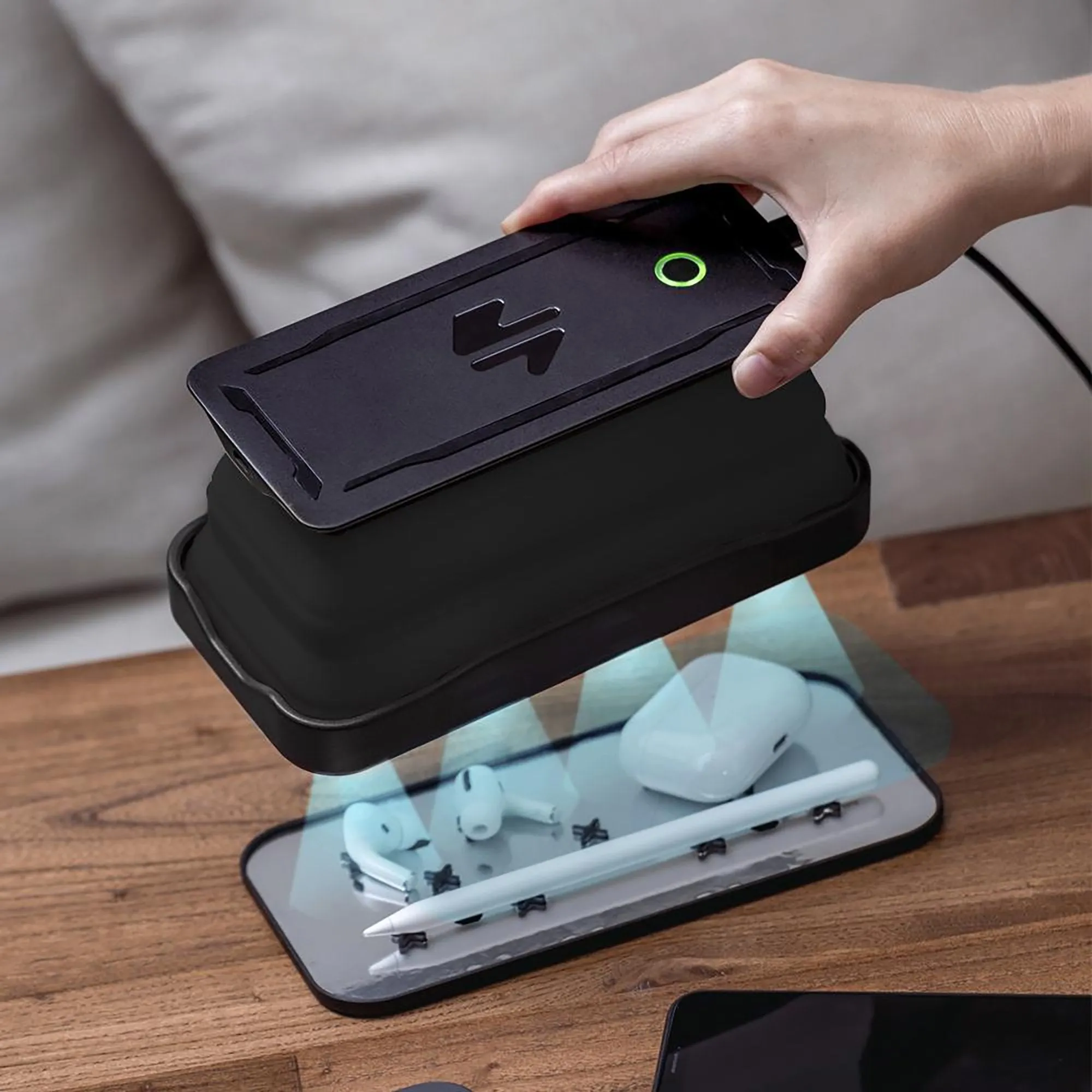 Cell, UV Sanitizer and Wireless Charger