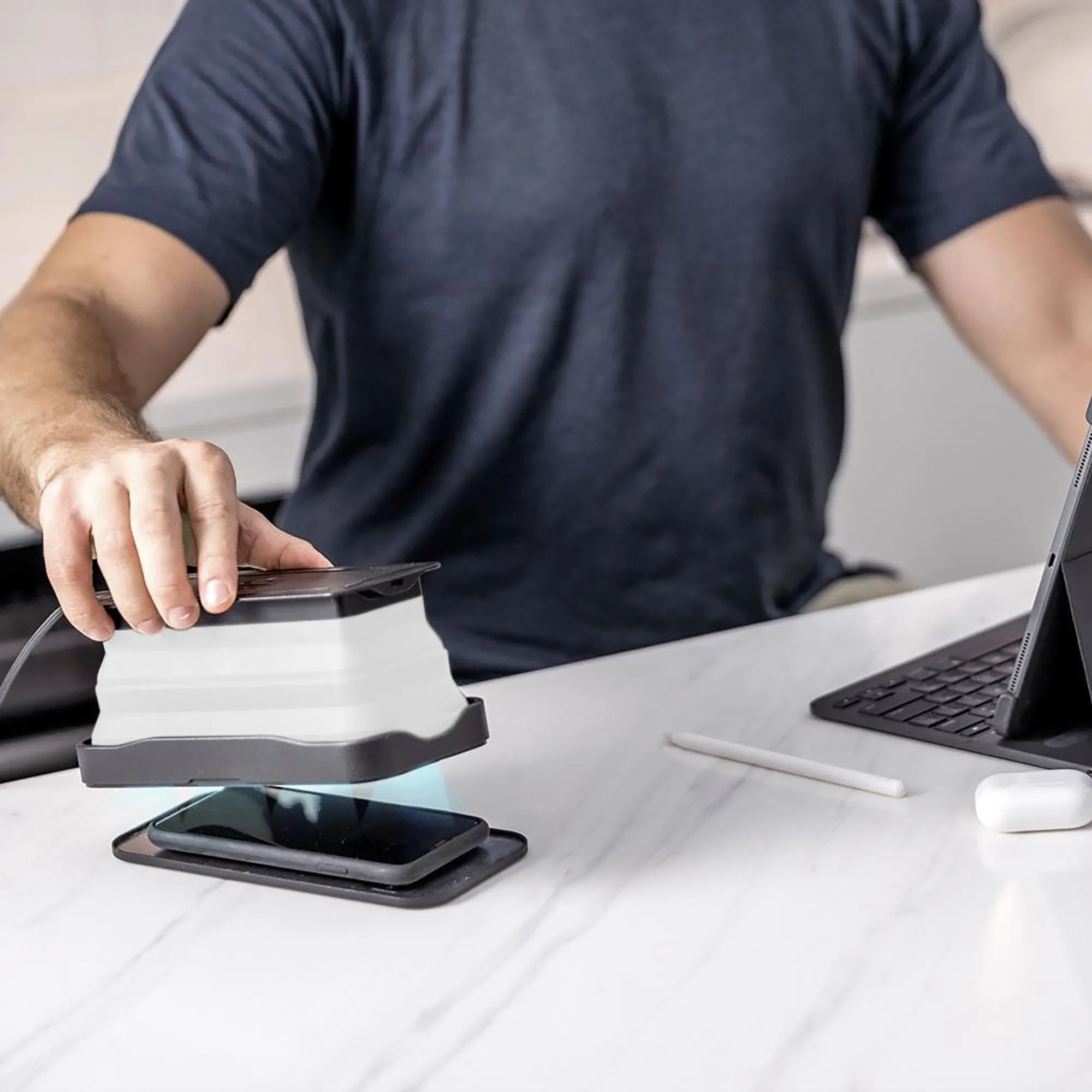 Cell, UV Sanitizer and Wireless Charger
