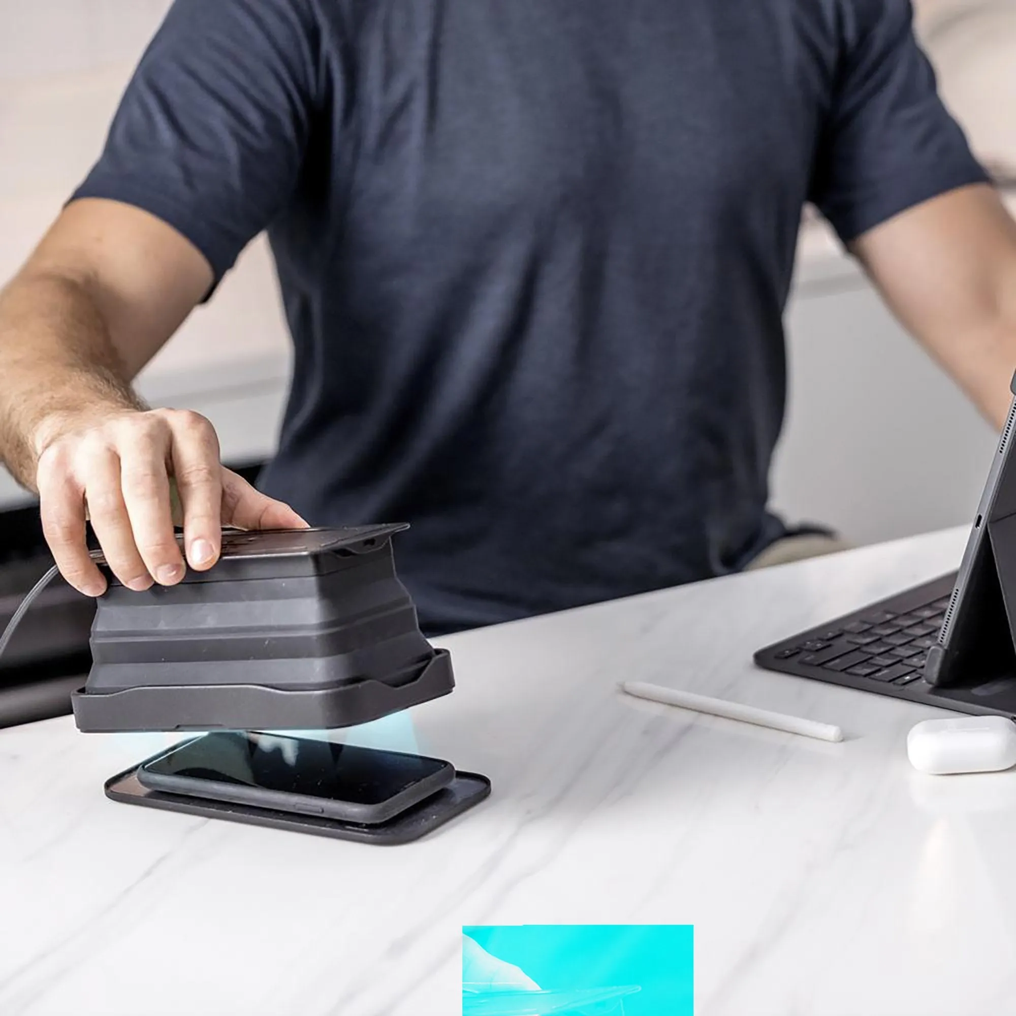 Cell, UV Sanitizer and Wireless Charger