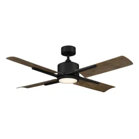 Cervantes 56" Ceiling Fan in Matte Black & Barn Wood