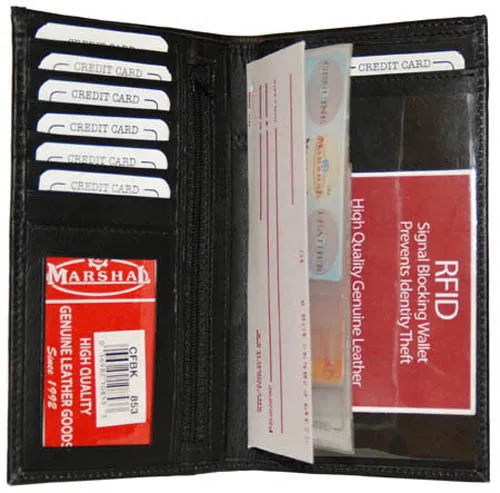 Checkbook, Card Holder & ID Holder RFID 853