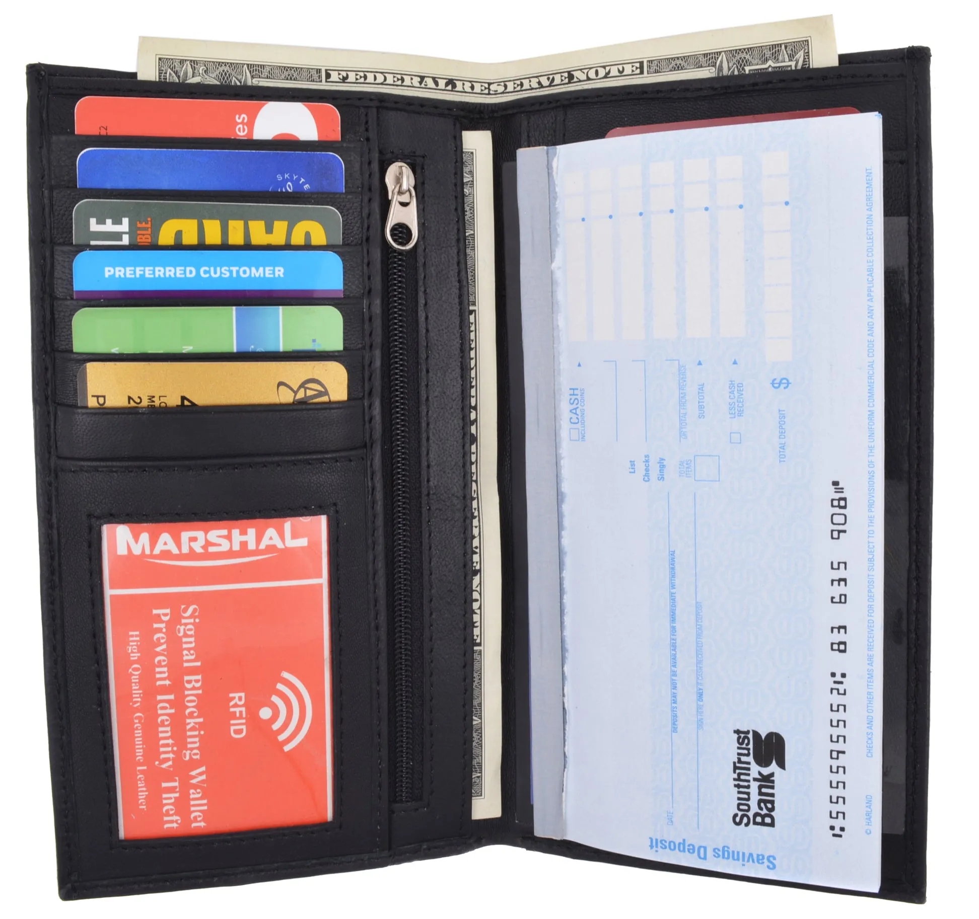 Checkbook, Card Holder & ID Holder RFID 853