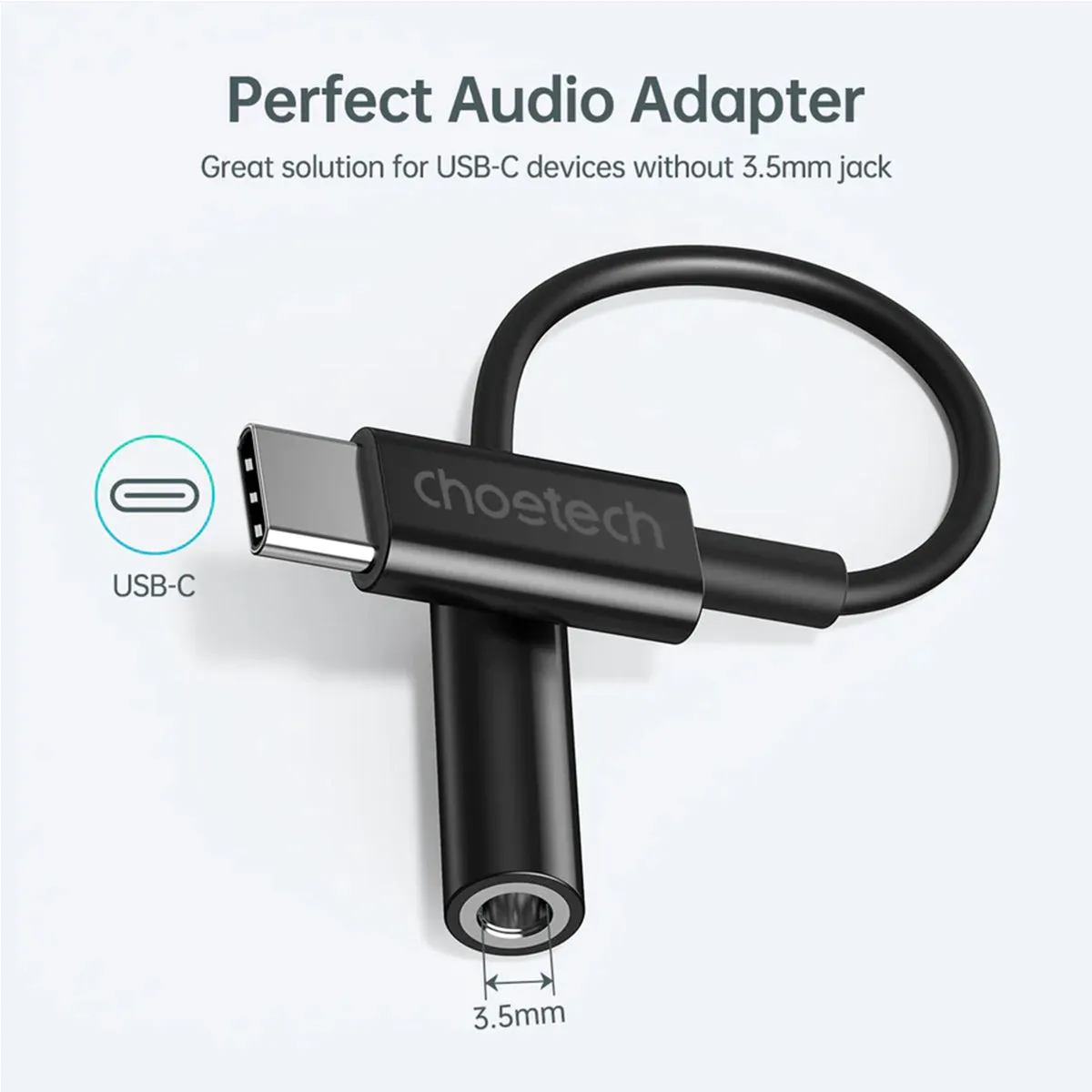 Choetech USB-C to 3.5mm Audio Jack Adapter (AUX003)