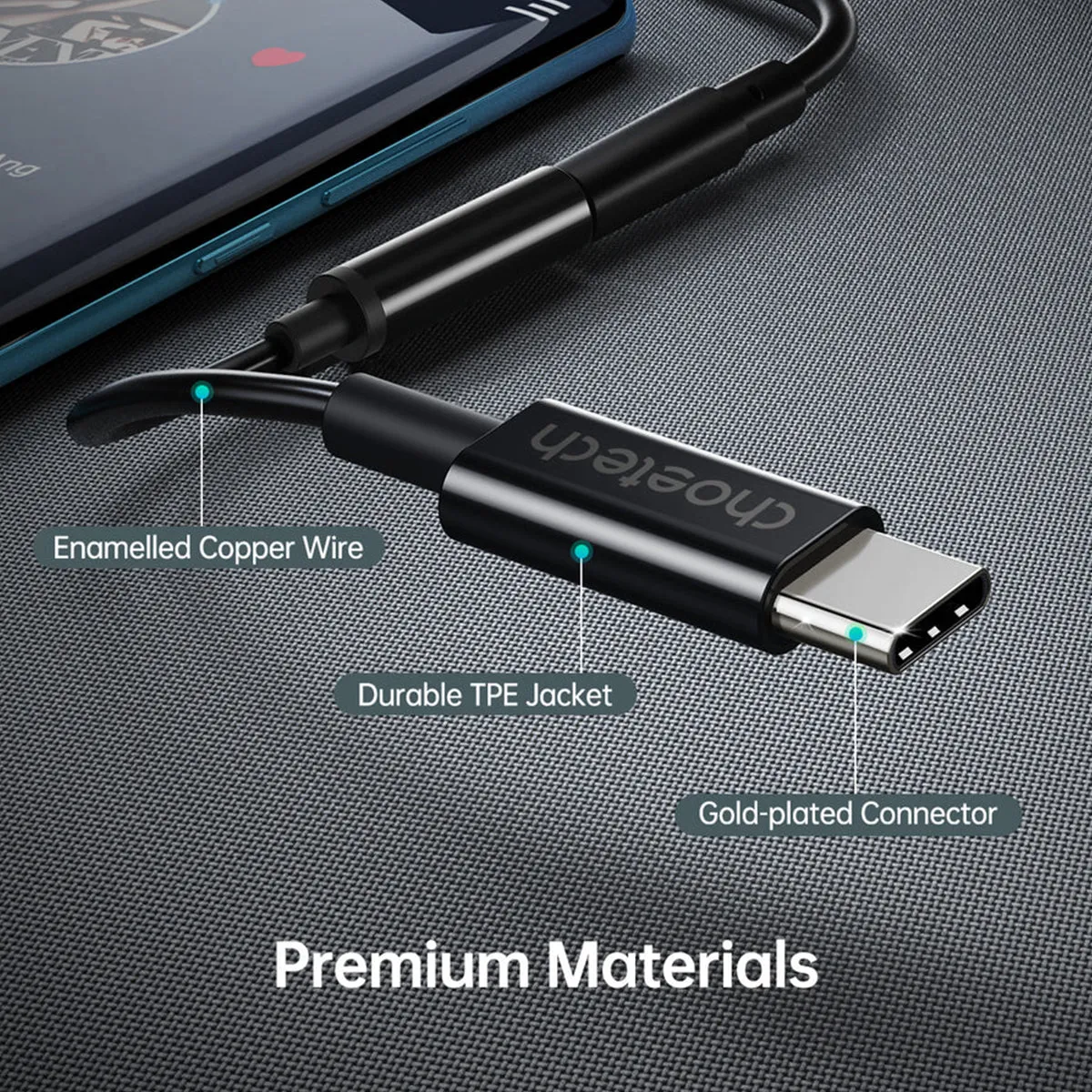 Choetech USB-C to 3.5mm Audio Jack Adapter (AUX003)