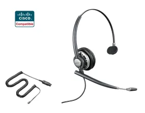 Cisco Certified Plantronics EncorePro HW710 Headset Bundle for Cisco 69xx, 78xx, 79xx, 89xx, 99xx Series