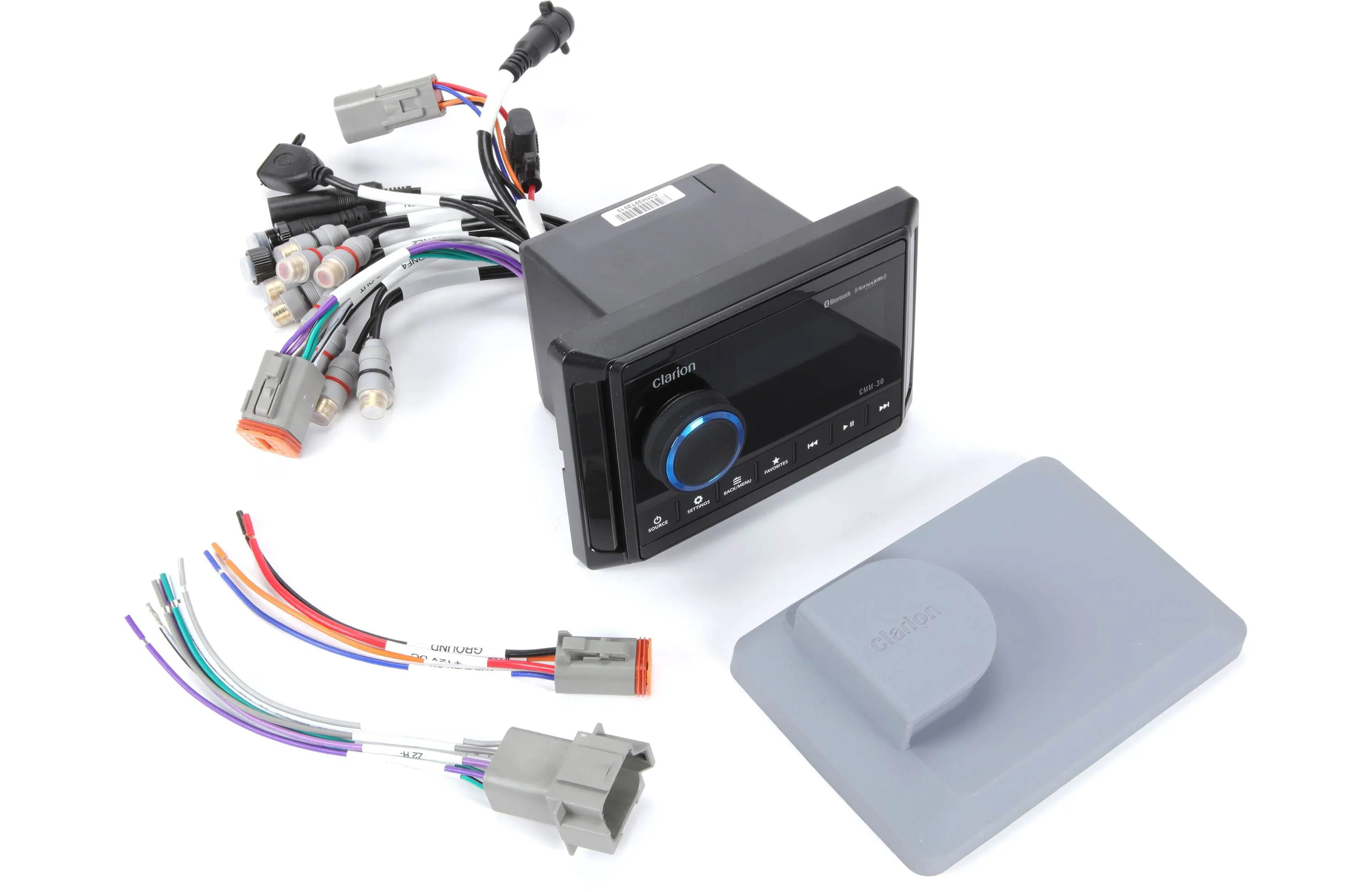 Clarion CMM-30   CMSP-651RGB-SWG   CMR-L1 Marine Bundle